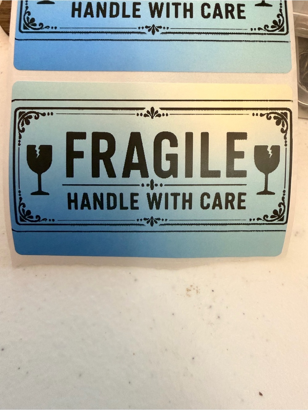 75 designed/customized stickers rectangle or round various colors - Picture 8 of 12